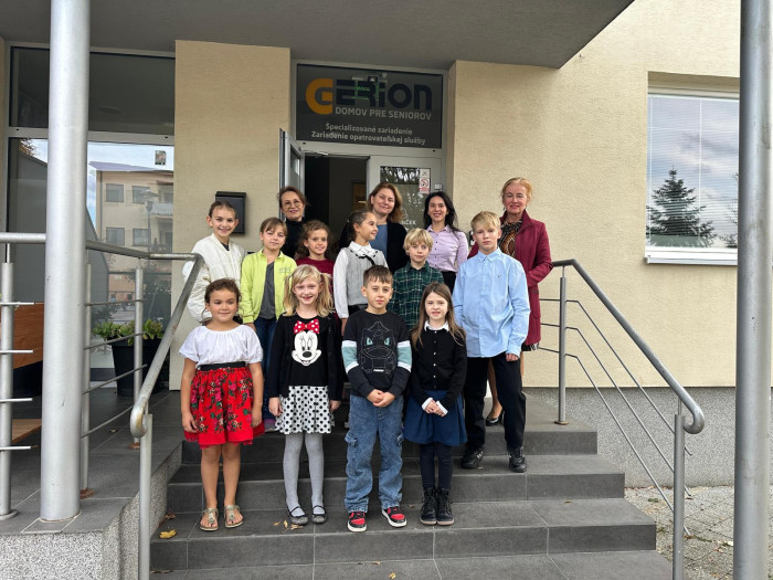 Naši žiaci účinkovali v Domove pre seniorov Gerion