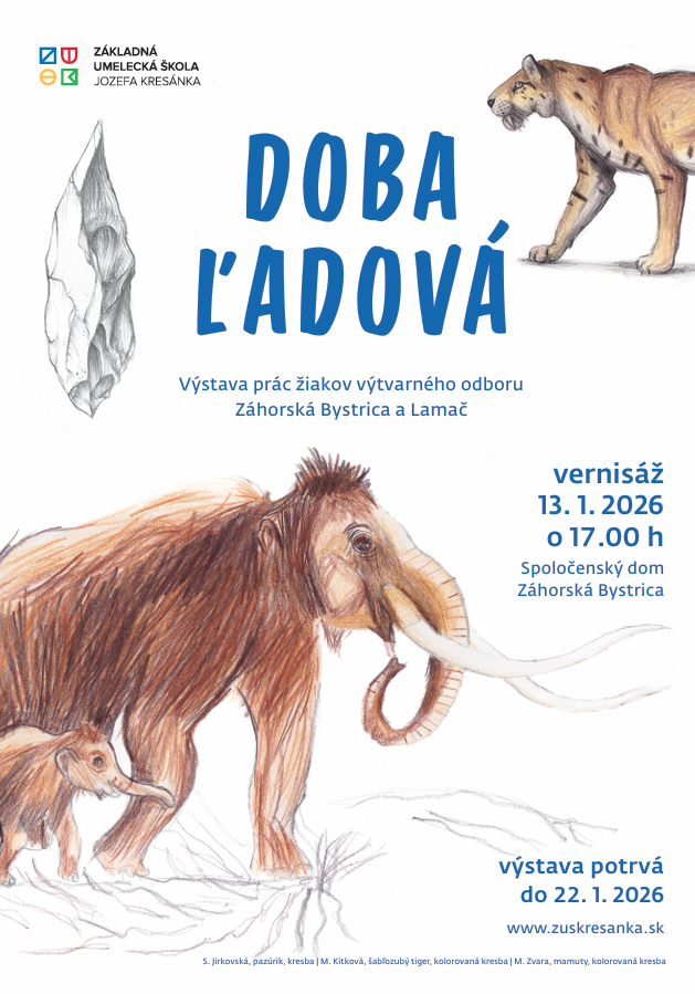 Pozývame Vás na vernisáž výstavy do Spoločenského domu v Záhorskej Bystrici